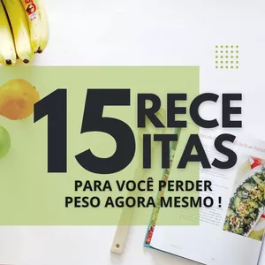 Imagem de capa para o Ebook 15 Receitas para você Perder Peso