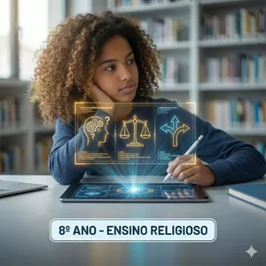 Imagem do curso Ensino Religioso - 8º Ano - Ensino Fundamental Anos Finais: 40 Planos de Aulas Completos