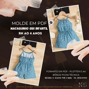 Imagem de capa para o Curso online NS Molde em PDF - Macaquinho Gigi Infantil RN ID 3843104