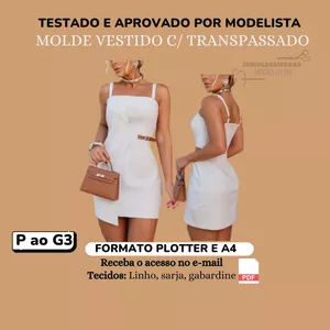 Imagem de capa para o Ebook Molde Vestido c/ Transpassado