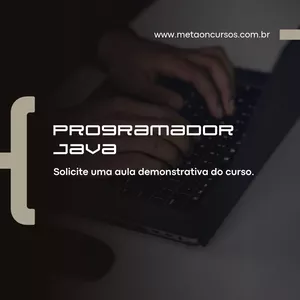 Imagem de capa para o Curso online Programador Java 