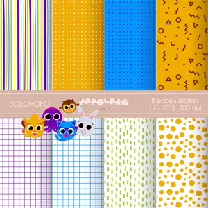 Imagem de capa para o Curso online Kit de Papéis Digitais | Bolofofo