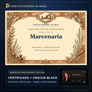 🔥 BOLSA 100% [APLICADA] - [MATRÍCULA] CURSO DE FORMAÇÃO EM MARCENARIA - ACESSO VITALÍCIO - CRACHÁ BLACK + REGISTRO - CASHBACK R$ 25 - BÔNUS APOSTILA EXTRA - CG