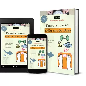 Imagem de capa para o Ebook Passo a passo para perder 15KG em  60 dias