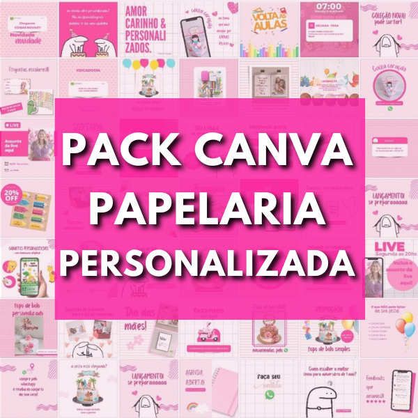 Imagem do curso Pack Canva Papelaria Personalizada