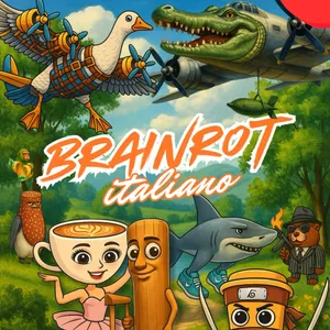 Imagen de portada para Ebook “El Libro del Caos Brainrot – 30 Dibujos Virales para Colorear”