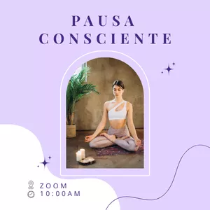 Imagen de portada para Evento presencial  Pausa consciente. El primer paso para entender tu agotamiento y avanzar hacía tu bienestar.