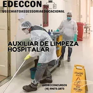 Imagem de capa para o Ebook AUXILIAR DE LIMPEZA HOSPITALAR 