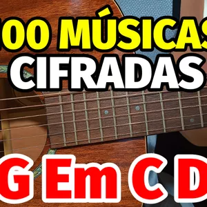 Imagem de capa para o Ebook 100 MÚSICAS CIFRADAS com G Em C D