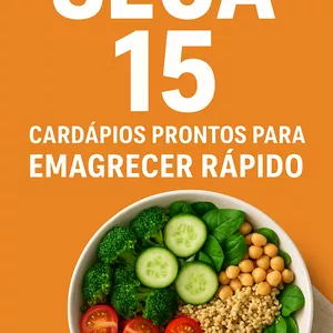 Imagem de capa para o Ebook Seca 15 – Cardápios Prontos para Emagrecer Rápido