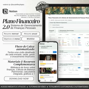 Imagem de capa para o Curso online Plano Financeiro 2.0 | Sistema de Gerenciamento de Finanças Pessoais
