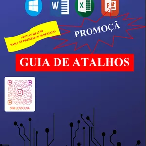 Imagem de capa para o Ebook Guia rápido de atalhos em informática - PROMOÇÃO PARA AS 50 PRIMEIRAS PESSOAS