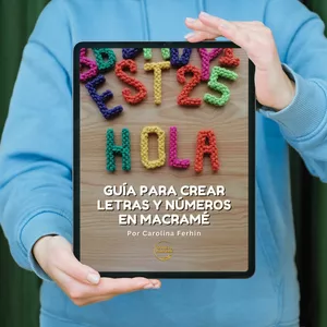 Imagen de portada para Ebook Guía letras y números en macramé_ESP