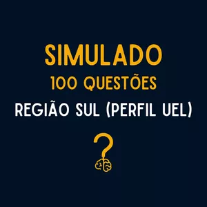 Imagem de capa para o Ebook Simulado de 100 Questões para Residência Médica - Região Sul (Inspirado na UEL)