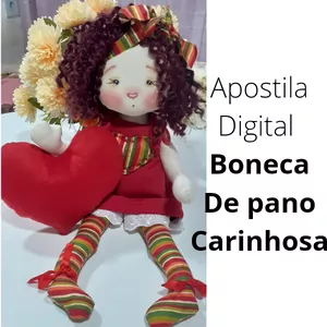 Imagem de capa para o Ebook Apostila Boneca de pano Carinhosa 