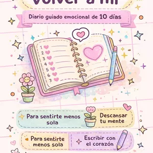 Imagen de portada para Ebook Volver a mí: Diario guiado para acompañarte en días de soledad y ansiedad