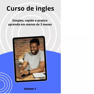 Imagem de capa para o Ebook Curso de ingles ( Simples facil e rapido)  