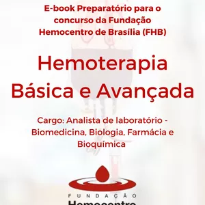 Imagem de capa para o Ebook  E-book Preparatório para o concurso da Fundação Hemocentro de Brasília (FHB)