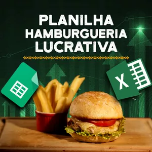 Imagem de capa para o Curso online Planilha Hamburgueria Lucrativa