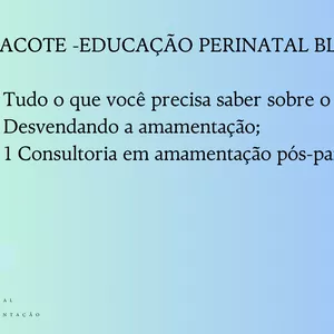 Imagem de capa para o Curso online PACOTE BLUE-EDUCAÇÃO PERINATAL 
