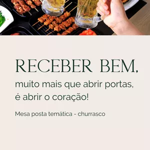 Imagem de capa para o Ebook Mesa posta temática - churrasco