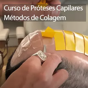 Imagem de capa para o Curso online Curso de Prótese Capilar - Métodos de Colagem