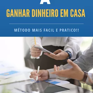 Imagem de capa para o Ebook ganhar dinheiro em casa