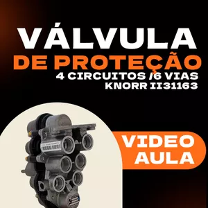 Imagem do curso Vídeo Aula + Consultoria Técnica Válvula de Proteção  4 circuitos/6 vias  KNORR-BREMSE  II31163