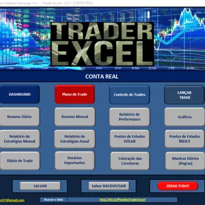 Imagem de capa para o Curso online Planilha Profissional TRADER EXCEL para Day Trade em Índice e Dólar - Controle, Monitore e Gerencie
