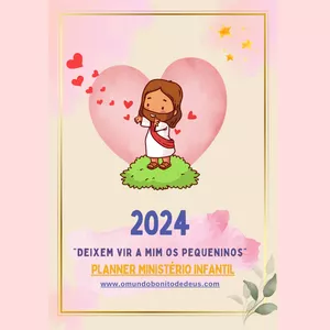 Imagem de capa para o Ebook Planner 2024 - Ministério Infantil