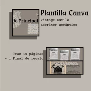 Imagen de portada para Ebook Nueva Plantilla Canva Vintage para Presentaciones 