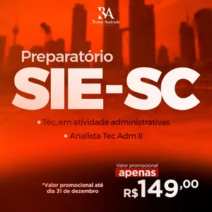 Imagem de capa para o Curso online CURSO PREPARATÓRIO SIE-SC-2023
