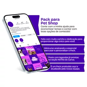 Imagem de capa para o Curso online Pack Canva - Pet Shop