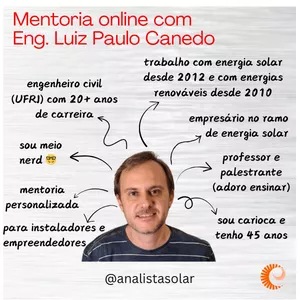 Imagem de capa para o Serviço online Mentoria em Energia Solar
