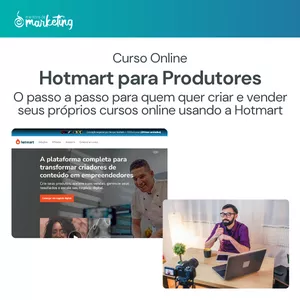Imagem de capa para o Curso online Hotmart para Produtores