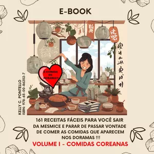 Imagem de capa para o Ebook É comida de dorama !!!