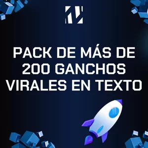 Imagen de portada para Curso online 200+ Ganchos virales en texto