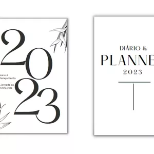 Imagem de capa para o Ebook Planner 2023 - Sabedoria e Constância no seu Comando - Design Minimalista