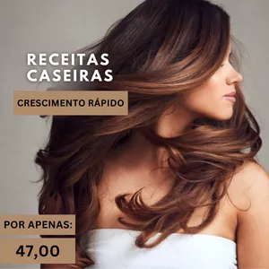 Imagem de capa para o Ebook Receitas caseiras para fazer o seu cabelo crescer mais rápido!