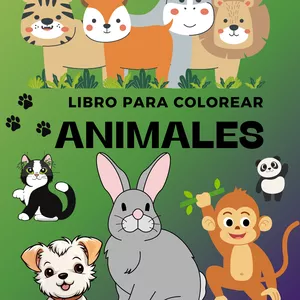 Imagen de portada para Ebook Libro de colorear bilingüe: Descubre el mundo animal en español e inglés