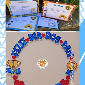 Imagem de capa para o Ebook BAMBOLÊ DIA DOS PAIS e CERTIFICADO 🩵👨🏻