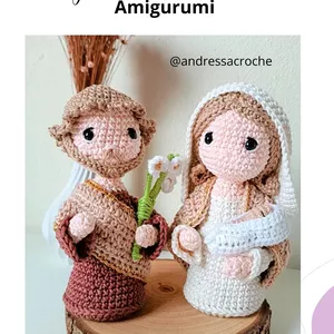 Imagem de capa para o Ebook RECEITA SAGRADA FAMÍLIA AMIGURUMI