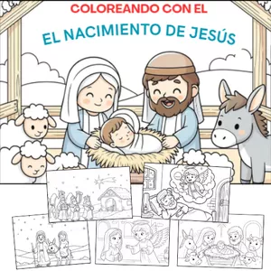Imagen de portada para Ebook Coloreando el Nacimiento de Jesús – Edición Especial