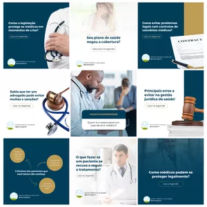 Imagem de capa para o Curso online Canva Pack Direito Médico e da Saúde