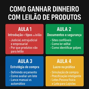 Imagem do curso Lucre com Leilões Sem Sair de Casa