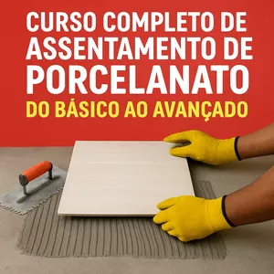 Imagem do curso Curso Completo de Assentamento de Porcelanato: Do Básico ao Avançado