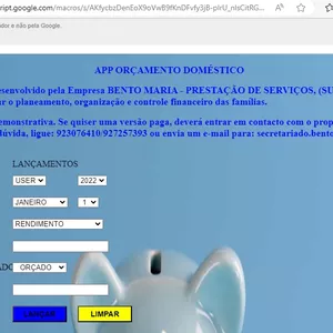 Imagem de capa para o Curso online App - Orçamento Doméstico - Versão Web