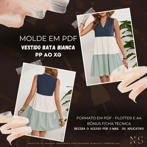 Imagem de capa para o Curso online NS Molde em PDF - Vestido Bata Bianca ID 4252333