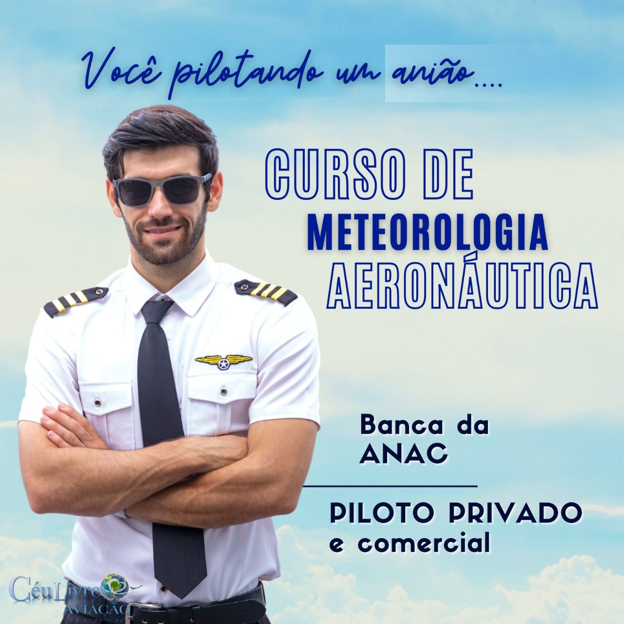 Imagem do curso Curso de Meteorologia Aeronáutica para Banca da ANAC de Piloto Privado e Comercial