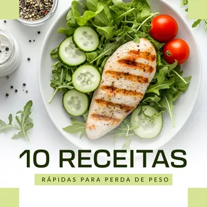 Imagem de capa para o Ebook 10 receitas rápidas para perda de peso